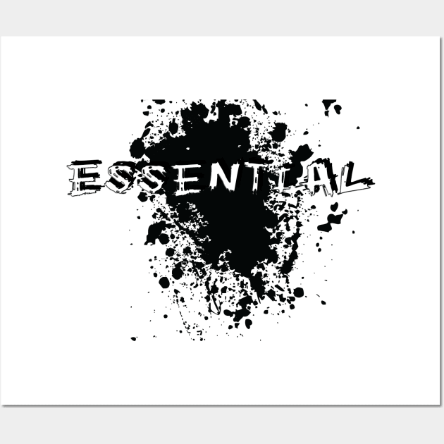 Essential Paint Splash Wall Art by BeatsByTech Merch Store